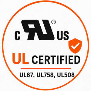 UL certified quality seal for industrial safety standards